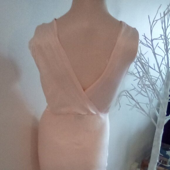 VTG 30's/ 40's Fray-Pruf Bur Mil Bias Cut Fitted Negligee Embroidered Sz 6 Tall - Picture 9 of 11